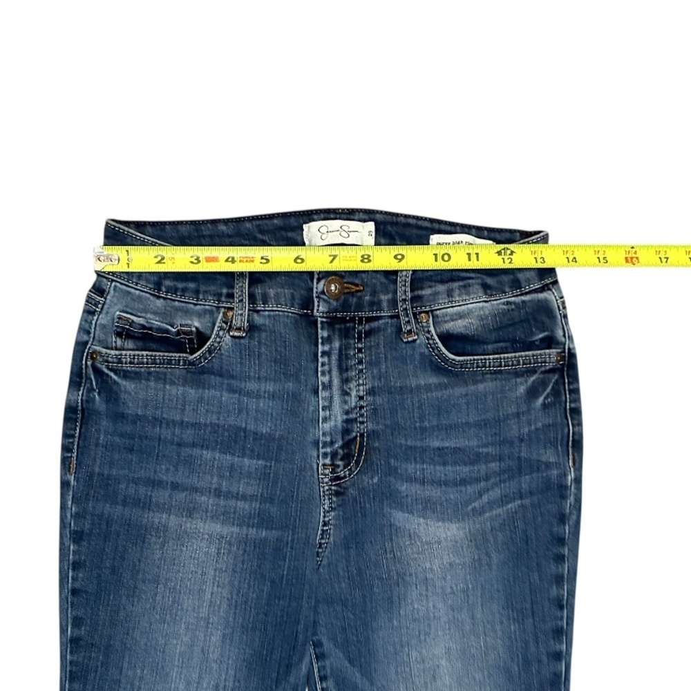 Jessica Simpson Curvey High Rise Skinny Dark Blue Jeans Size 29 - Picture 9 of 15